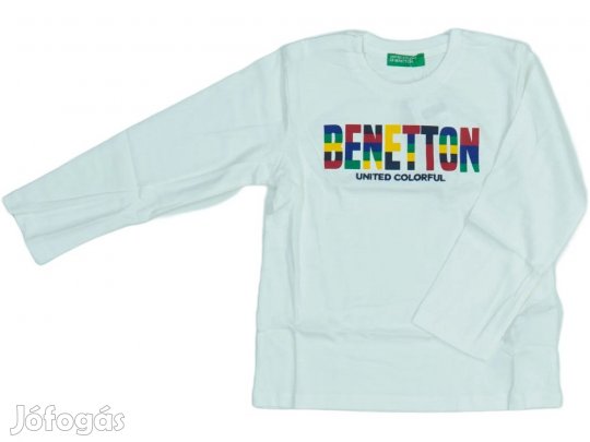 Benetton Új (címkés) Fiú Hosszú ujjú felső (Méret: 98)