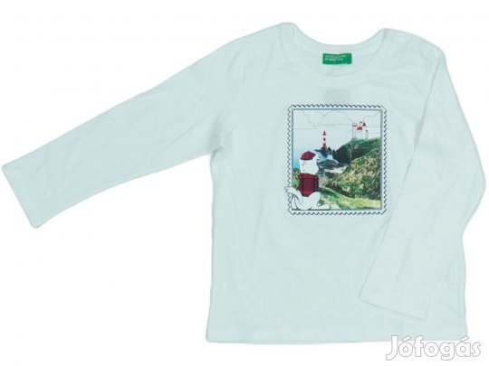 Benetton Új (címkés) Fiú Hosszú ujjú felső (Méret: 98)