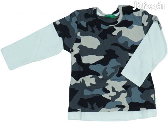 Benetton Új (címkés) Fiú Hosszú ujjú felső (Méret: 98)