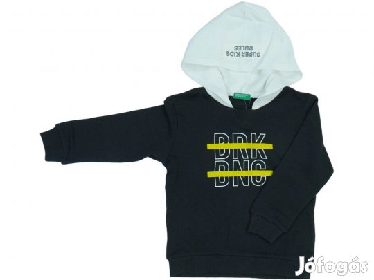 Benetton Új (címkés) Fiú Kapucnis pulóver (Méret: 104)