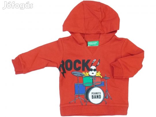Benetton Új (címkés) Fiú Kapucnis pulóver (Méret: 68)