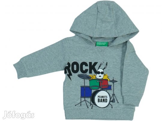 Benetton Új (címkés) Fiú Kapucnis pulóver (Méret: 68)
