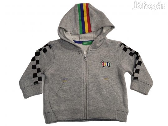 Benetton Új (címkés) Fiú Kapucnis pulóver (Méret: 74)