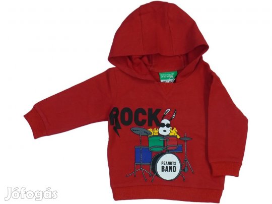 Benetton Új (címkés) Fiú Kapucnis pulóver (Méret: 74)