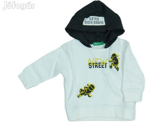 Benetton Új (címkés) Fiú Kapucnis pulóver (Méret: 80)
