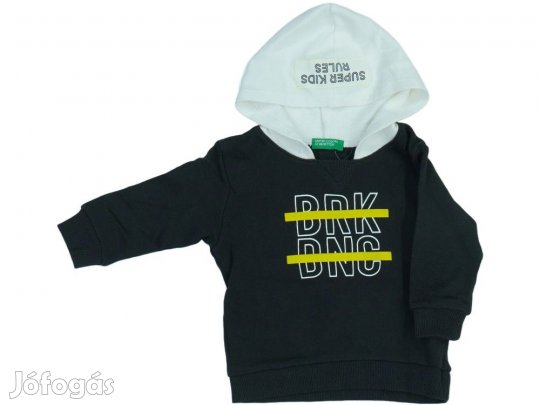 Benetton Új (címkés) Fiú Kapucnis pulóver (Méret: 80)