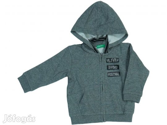 Benetton Új (címkés) Fiú Kapucnis pulóver (Méret: 86)