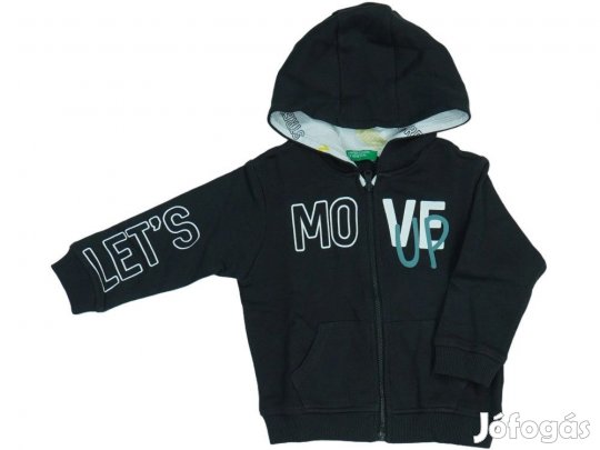 Benetton Új (címkés) Fiú Kapucnis pulóver (Méret: 92)