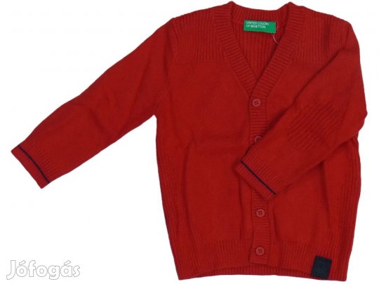 Benetton Új (címkés) Fiú Kardigán (Méret: 74)