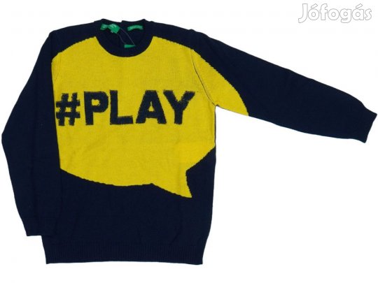 Benetton Új (címkés) Fiú Kötött pulcsi (Méret: 104)