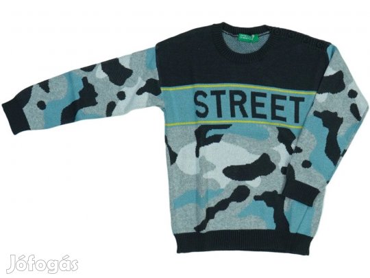 Benetton Új (címkés) Fiú Kötött pulcsi (Méret: 104)