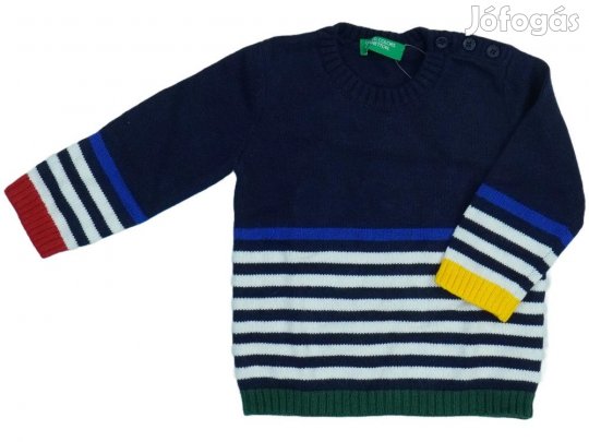 Benetton Új (címkés) Fiú Kötött pulcsi (Méret: 68)