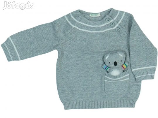 Benetton Új (címkés) Fiú Kötött pulcsi (Méret: 68)