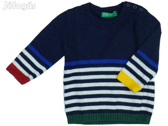 Benetton Új (címkés) Fiú Kötött pulcsi (Méret: 68)