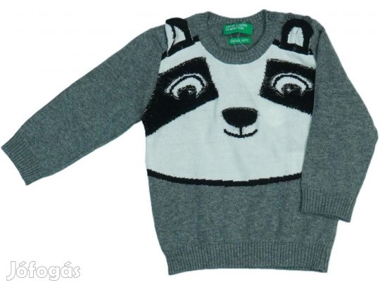 Benetton Új (címkés) Fiú Kötött pulcsi (Méret: 74)