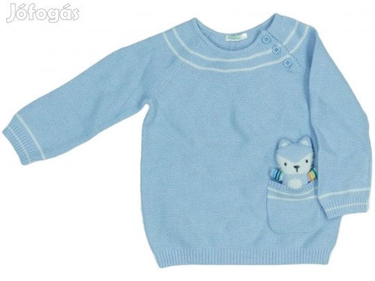 Benetton Új (címkés) Fiú Kötött pulcsi (Méret: 80)