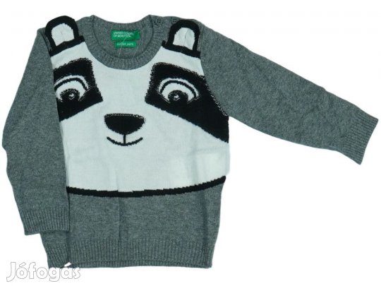 Benetton Új (címkés) Fiú Kötött pulcsi (Méret: 80)