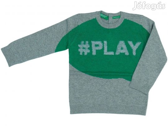 Benetton Új (címkés) Fiú Kötött pulcsi (Méret: 86)