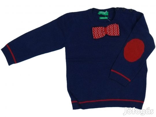 Benetton Új (címkés) Fiú Kötött pulcsi (Méret: 86)