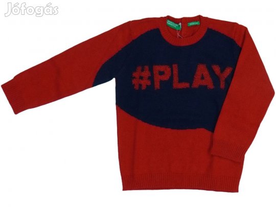 Benetton Új (címkés) Fiú Kötött pulcsi (Méret: 86)