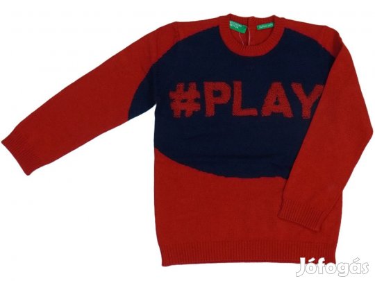 Benetton Új (címkés) Fiú Kötött pulcsi (Méret: 92)