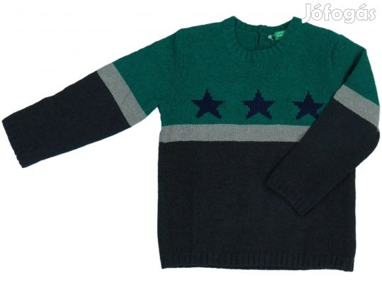 Benetton Új (címkés) Fiú Kötött pulcsi (Méret: 92)