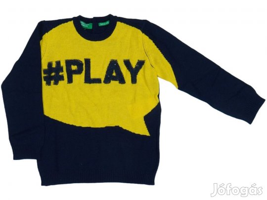 Benetton Új (címkés) Fiú Kötött pulcsi (Méret: 92)