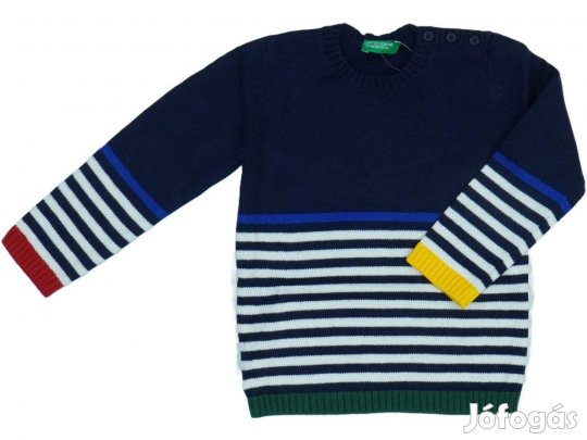 Benetton Új (címkés) Fiú Kötött pulcsi (Méret: 92)