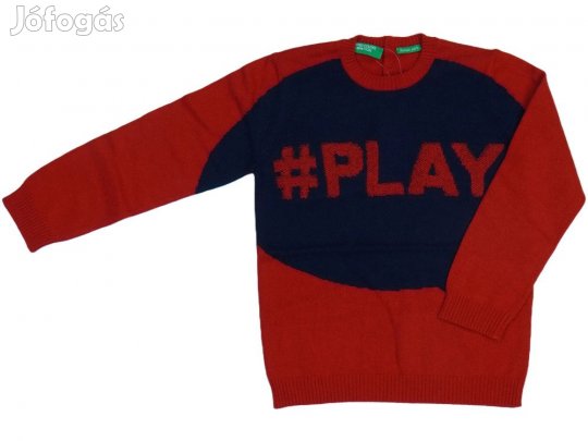 Benetton Új (címkés) Fiú Kötött pulcsi (Méret: 98)