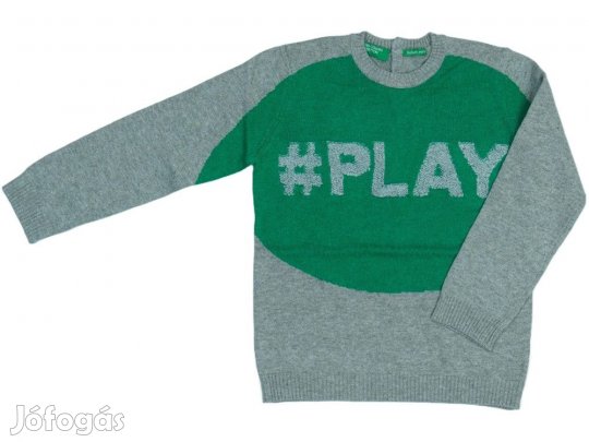 Benetton Új (címkés) Fiú Kötött pulcsi (Méret: 98)