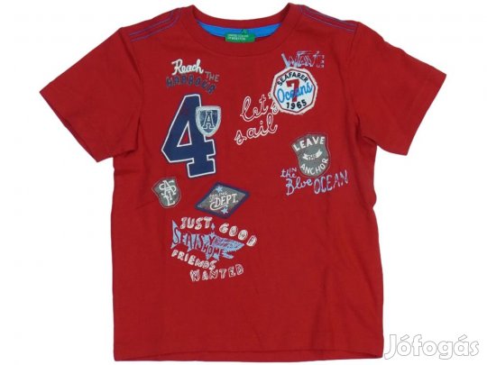Benetton Új (címkés) Fiú Póló (Méret: 104)