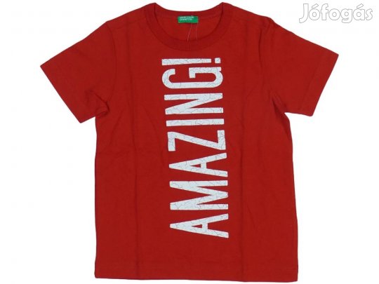 Benetton Új (címkés) Fiú Póló (Méret: 110)