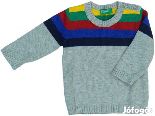 Benetton Új (címkés) Fiú Pulóver (Méret: 62)