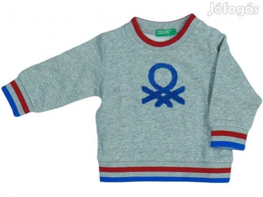Benetton Új (címkés) Fiú Pulóver (Méret: 74)
