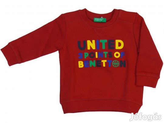 Benetton Új (címkés) Fiú Pulóver (Méret: 74)