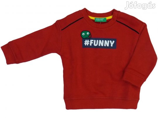 Benetton Új (címkés) Fiú Pulóver (Méret: 74)