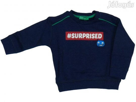 Benetton Új (címkés) Fiú Pulóver (Méret: 80)