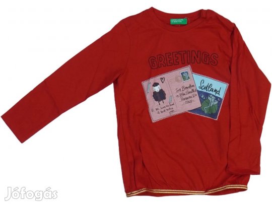 Benetton Új (címkés) Lány Hosszú ujjú felső (Méret: 104)
