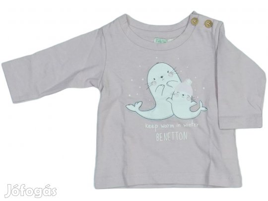 Benetton Új (címkés) Lány Hosszú ujjú felső (Méret: 50)