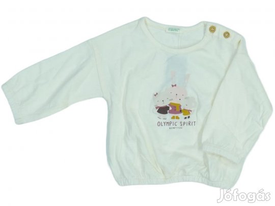 Benetton Új (címkés) Lány Hosszú ujjú felső (Méret: 68)
