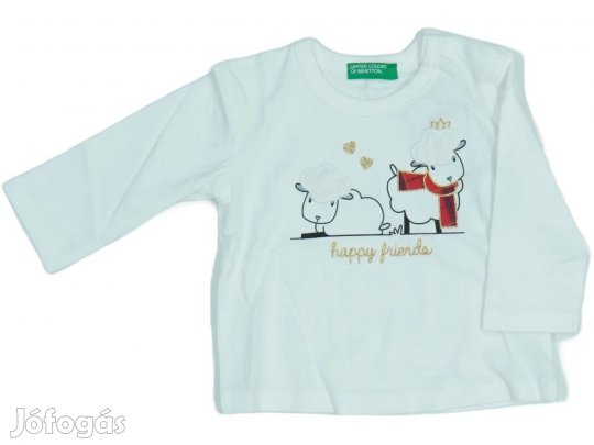 Benetton Új (címkés) Lány Hosszú ujjú felső (Méret: 68)