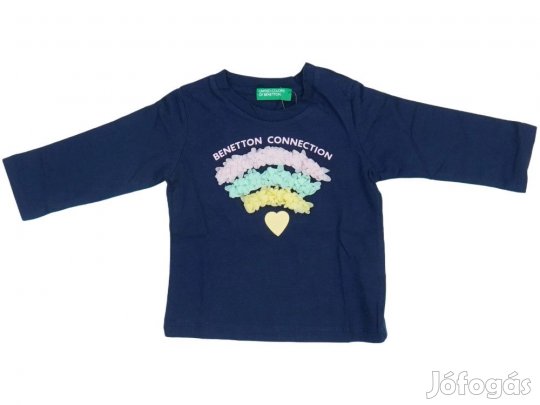 Benetton Új (címkés) Lány Hosszú ujjú felső (Méret: 68)