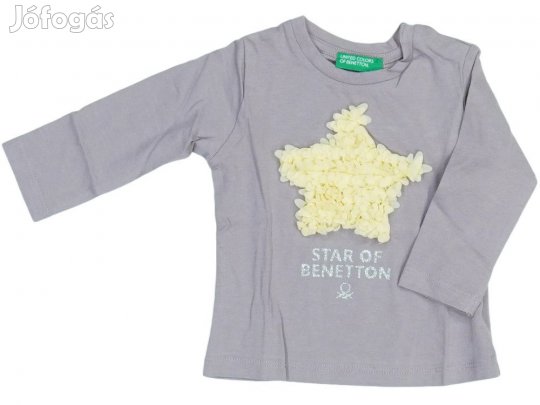 Benetton Új (címkés) Lány Hosszú ujjú felső (Méret: 68)
