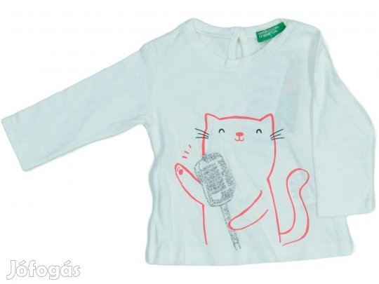 Benetton Új (címkés) Lány Hosszú ujjú felső (Méret: 68)