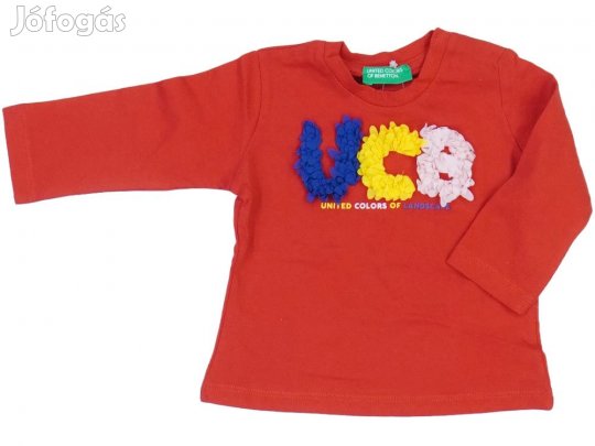 Benetton Új (címkés) Lány Hosszú ujjú felső (Méret: 68)