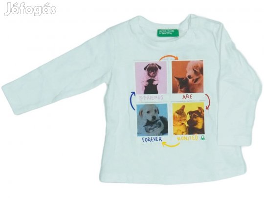 Benetton Új (címkés) Lány Hosszú ujjú felső (Méret: 68)