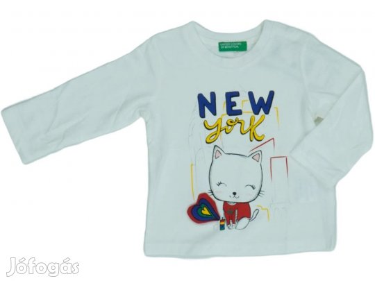 Benetton Új (címkés) Lány Hosszú ujjú felső (Méret: 68)