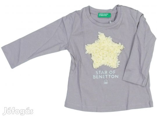 Benetton Új (címkés) Lány Hosszú ujjú felső (Méret: 74)