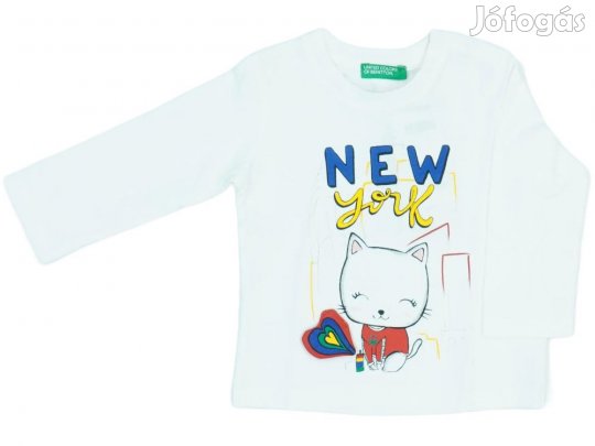 Benetton Új (címkés) Lány Hosszú ujjú felső (Méret: 74)