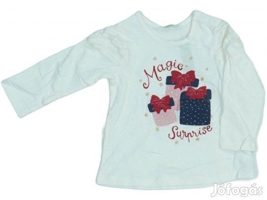 Benetton Új (címkés) Lány Hosszú ujjú felső (Méret: 74)